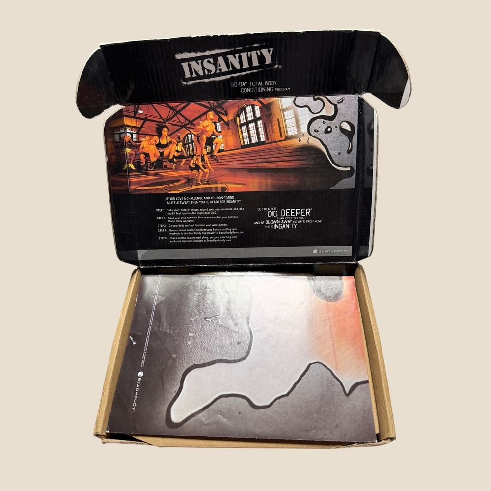Beachbody Insanity Workout DVD Set 60 Day Total Body Conditioning Shaun T